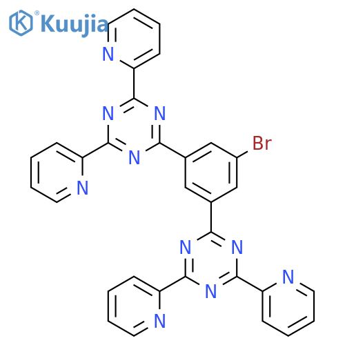 1,3,5-Triazine, 2,2'-(5-bromo-1,3-phenylene)bis[4,6-di-2-pyridinyl- structure