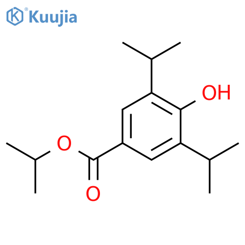 Isopropyl 4-Hydroxy-3,5-diisopropylbenzoate structure