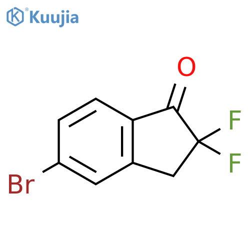 5-bromo-2,2-difluoro-2,3-dihydro-1H-inden-1-one structure