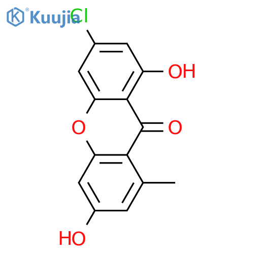 3-Chloro-1,6-dihydroxy-8-methylxanthone structure