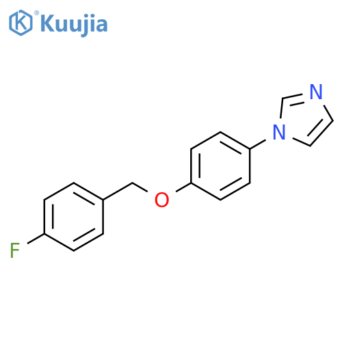 1H-Imidazole, 1-[4-[(4-fluorophenyl)methoxy]phenyl]- structure