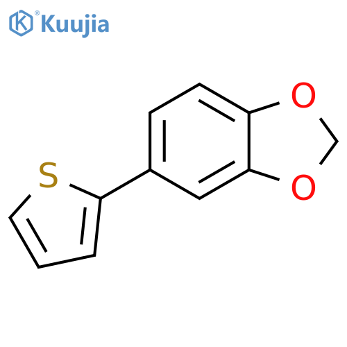 1,3-Benzodioxole, 5-(2-thienyl)- structure