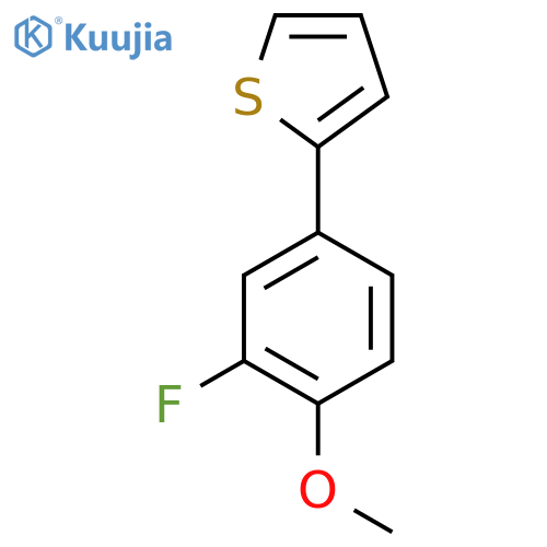 2-(3-fluoro-4-methoxyphenyl)thiophene structure