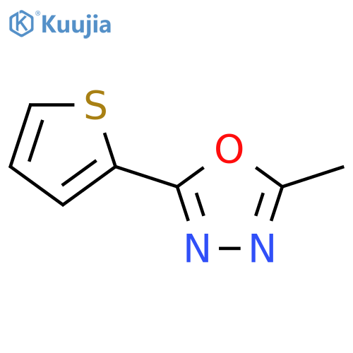 2-methyl-5-(2-thienyl)-1,3,4-oxadiazole structure