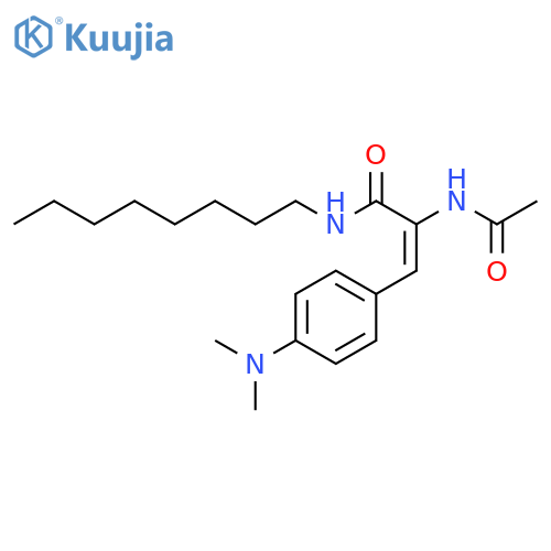 2-PROPENAMIDE, 2-(ACETYLAMINO)-3-[4-(DIMETHYLAMINO)PHENYL]-N-OCTYL- structure