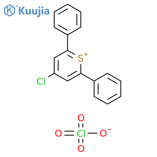Thiopyrylium, 4-chloro-2,6-diphenyl-, perchlorate structure