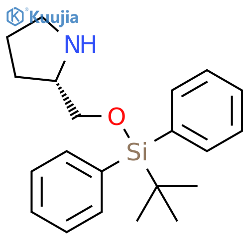 (S)-2-(((tert-Butyldiphenylsilyl)oxy)methyl)pyrrolidine structure