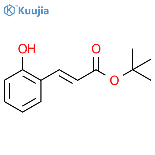 tert-butyl (2E)-3-(2-hydroxyphenyl)prop-2-enoate structure