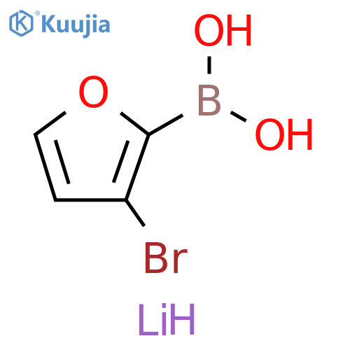 Lithium hydrogen-3-bromofuran-2-ylboronate structure