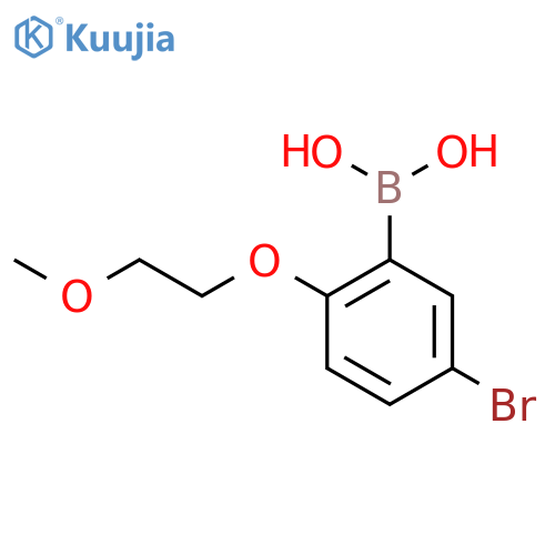 5-Bromo-2-(2-methoxyethoxy)phenylboronic acid structure