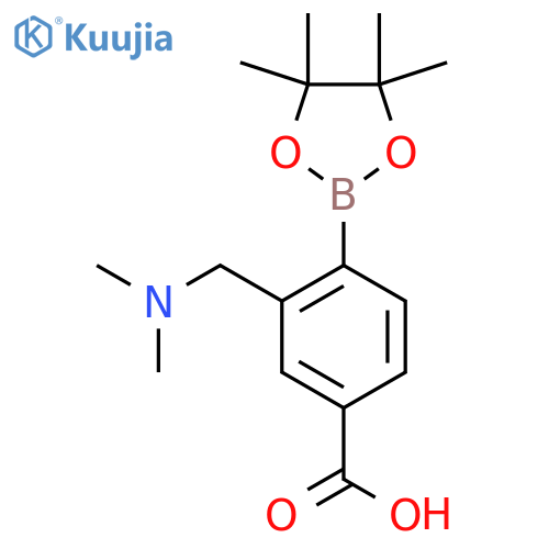 2-(Dimethylaminomethyl)-4-carboxyphenylboronic acid pinacol ester structure