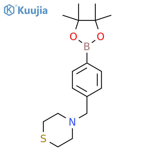 4-((Thiomorpholino)methyl)phenylboronic Acid Pinacol Ester structure