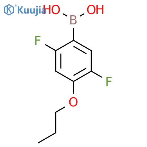 2,5-Difluoro-4-propoxyphenylboronic acid structure