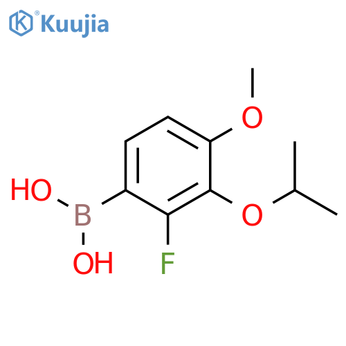 2-Fluoro-3-isopropoxy-4-methoxyphenylboronic acid structure