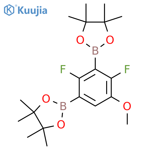 2,4-Difluoro-5-methoxyphenyl-1,3-diboronic acid, pinacol ester structure