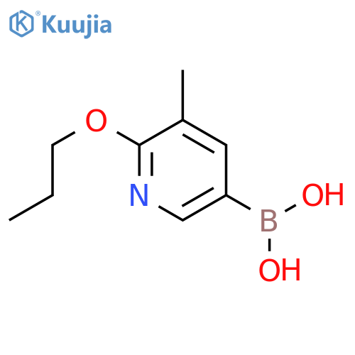 5-Methyl-6-propoxypyridine-3-boronic acid structure