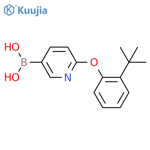 6-(2-t-Butylphenoxy)pyridine-3-boronic acid structure