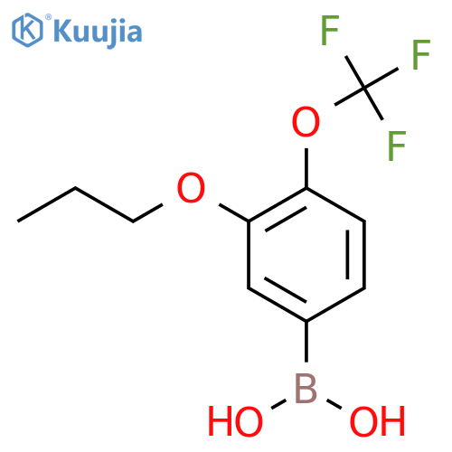 3-Propoxy-4-(trifluoromethoxy)phenylboronic acid structure
