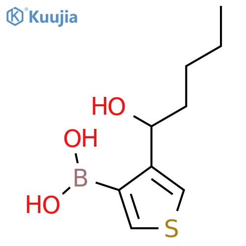 4-(1-Hydroxypentyl)thiophen-3-boronic acid structure