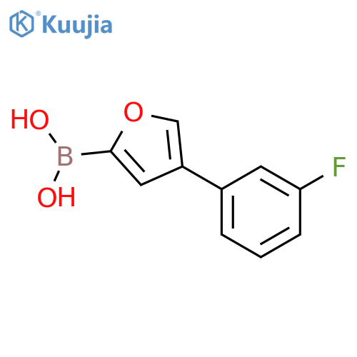 4-(3-Fluorophenyl)furan-2-boronic acid structure