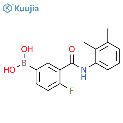 3-(2,3-Dimethylphenylcarbamoyl)-4-fluorobenzeneboronic acid structure
