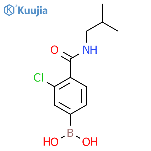 3-Chloro-4-(isobutylcarbamoyl)benzeneboronic acid structure