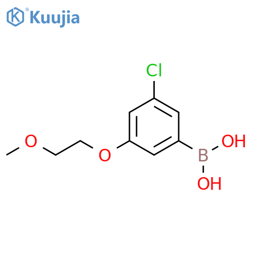 [3-Chloro-5-(2-methoxyethoxy)phenyl]boronic acid structure