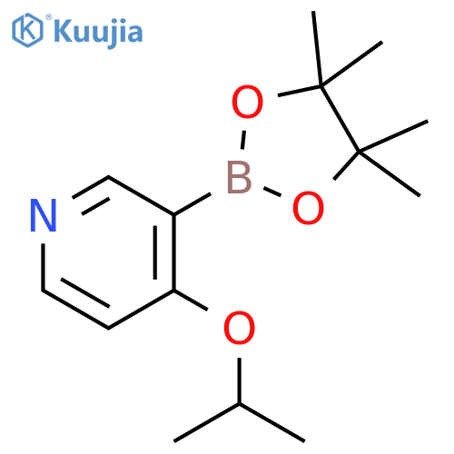 Pyridine, 4-(1-methylethoxy)-3-(4,4,5,5-tetramethyl-1,3,2-dioxaborolan-2-yl)- structure