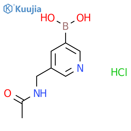 5-[(Acetylamino)methyl]pyridine-3-boronic acid hydrochloride structure