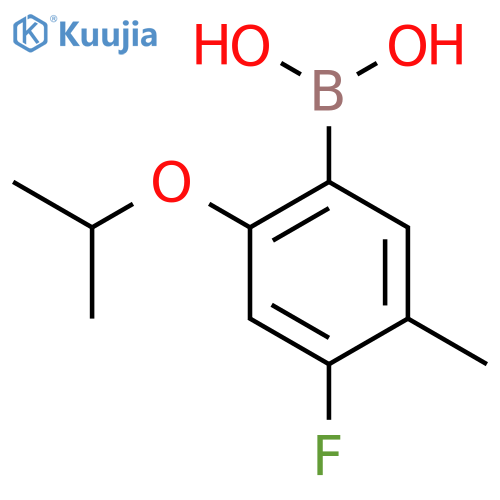 4-Fluoro-2-isopropoxy-5-methylphenylboronic acid structure