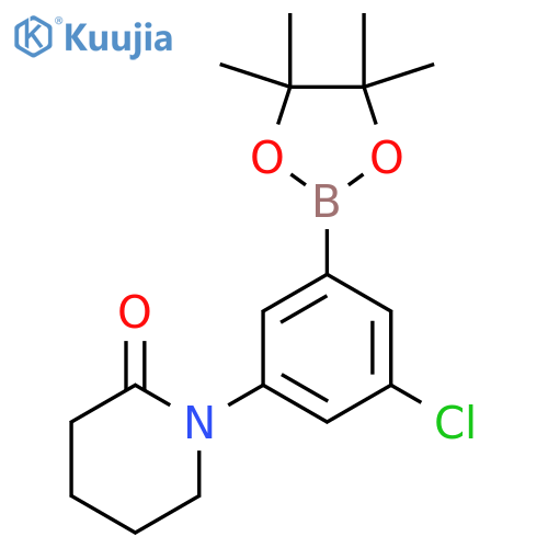 3-Chloro-5-(2-piperidon-1-yl)phenylboronic acid, pinacol ester structure