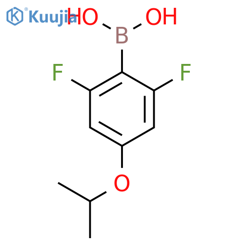 2,6-Difluoro-4-isopropoxyphenylboronic acid structure