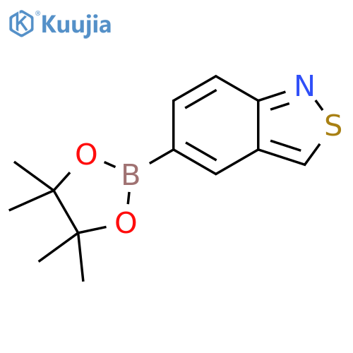 5-(tetramethyl-1,3,2-dioxaborolan-2-yl)-2,1-benzothiazole structure
