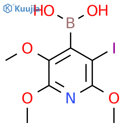 (3-Iodo-2,5,6-trimethoxypyridin-4-yl)boronic acid structure