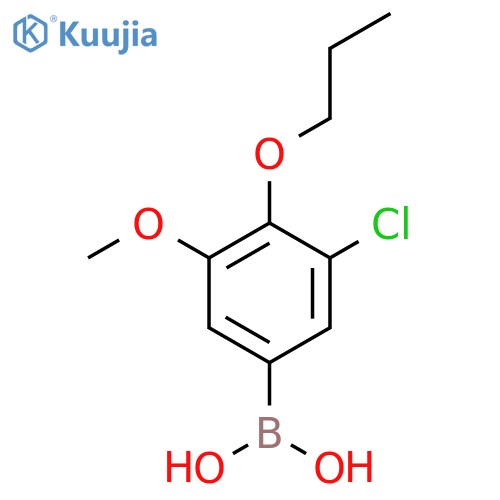 3-Chloro-5-methoxy-4-propoxyphenylboronic acid structure