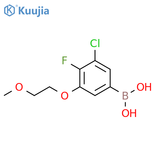 3-Chloro-4-fluoro-5-(2-methoxyethoxy)phenylboronic acid structure
