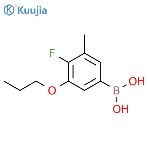 Boronic acid, B-(4-fluoro-3-methyl-5-propoxyphenyl)- structure
