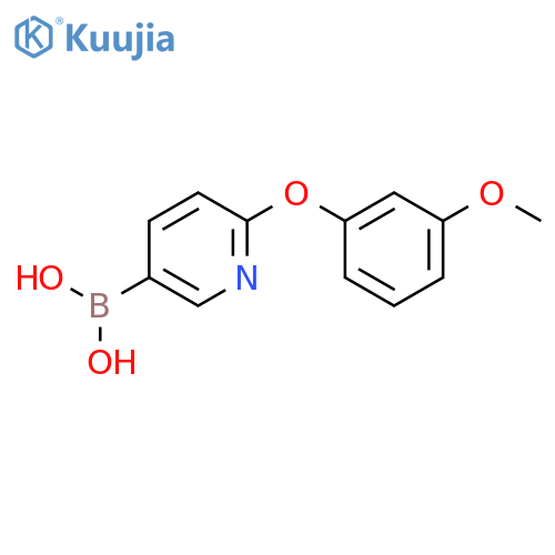 6-(3-Methoxyphenoxy)pyridine-3-boronic acid structure