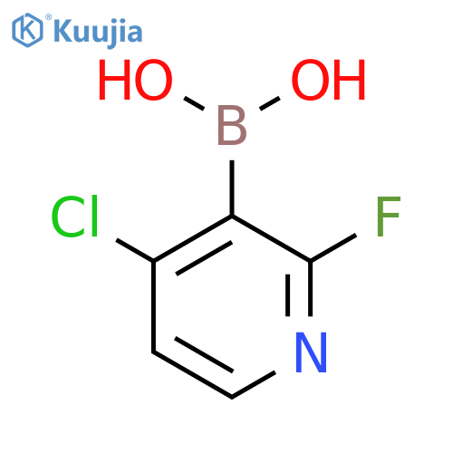 4-Chloro-2-fluoropyridine-3-boronic acid structure