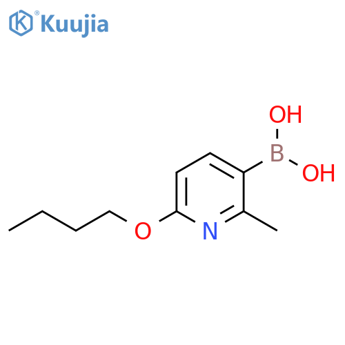 6-Butoxy-2-methylpyridine-3-boronic acid structure