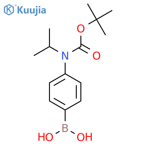 4-(Tert-butoxycarbonyl-isopropylamino)-benzeneboronic acid structure