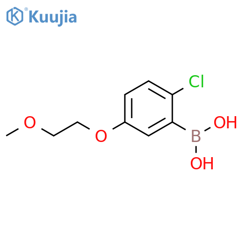 2-Chloro-5-(2-methoxyethoxy)phenylboronic acid structure