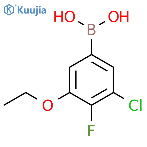 3-Chloro-5-ethoxy-4-fluorophenylboronic acid structure