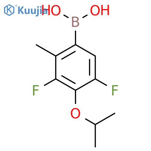 3,5-Difluoro-4-isopropoxy-2-methylphenylboronic acid structure