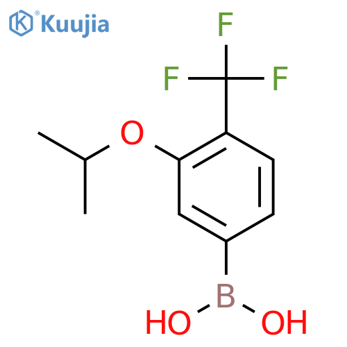 3-Isopropoxy-4-(trifluoromethyl)phenylboronic acid structure