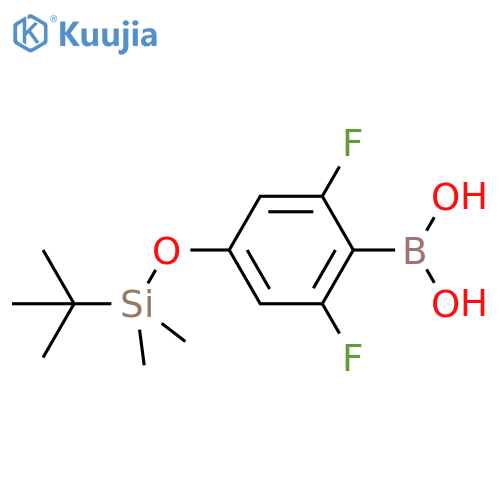 4-(t-Butyldimethylsilyloxy)-2,6-difluorophenylboronic acid structure