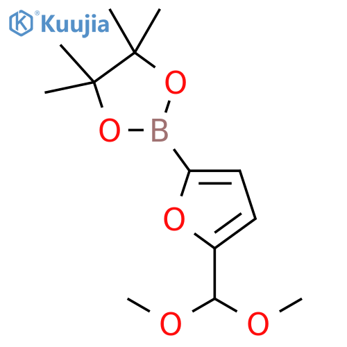 1,3,2-Dioxaborolane, 2-[5-(dimethoxymethyl)-2-furanyl]-4,4,5,5-tetramethyl- structure