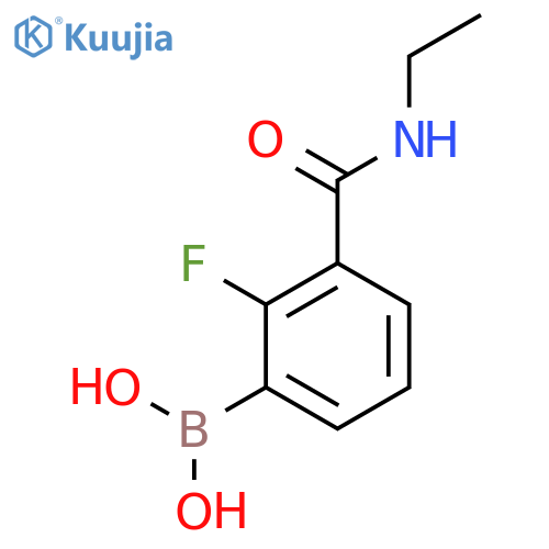 3-Ethylcarbamoyl-2-fluorobenzeneboronic acid structure