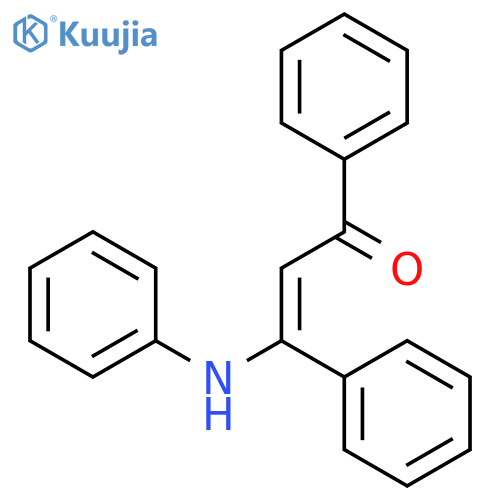(2Z)-3-anilino-1,3-diphenylprop-2-en-1-one structure