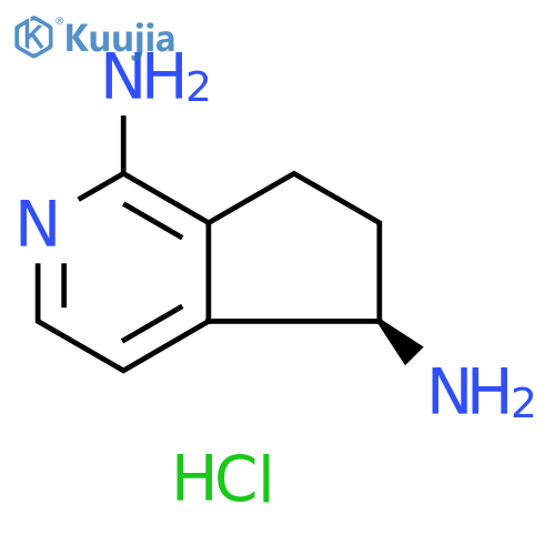 (5R)-5H,6H,7H-cyclopenta[c]pyridine-1,5-diamine dihydrochloride structure